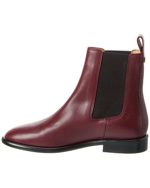 Isabel Marant Purple Galna Leather Bootie