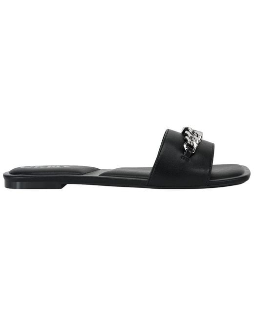 DKNY Black Dania Flat Slide
