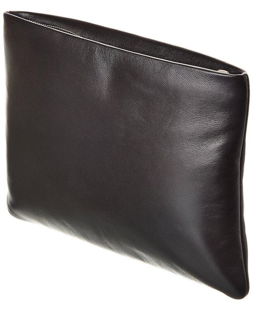 Saint Laurent Black Small Puffy Leather Pouch