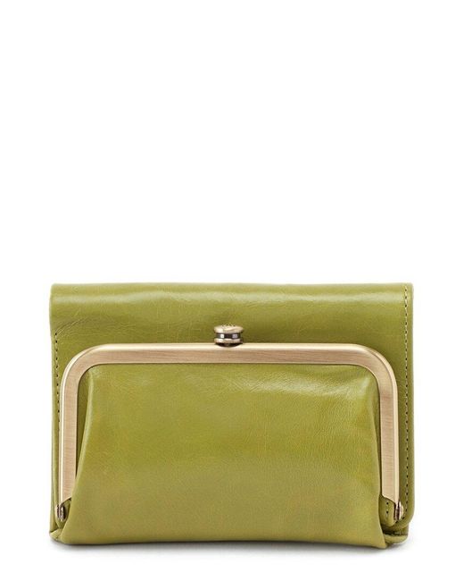 Hobo International Green Robin Leather French Wallet