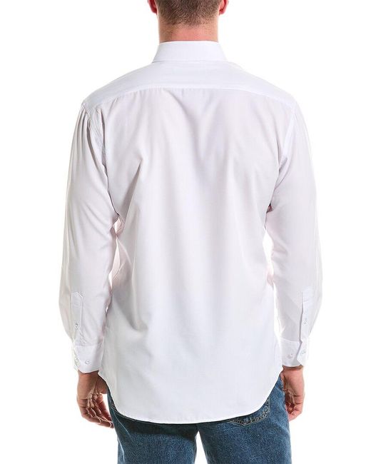 Tailorbyrd White On The Fly Performance Shirt for men