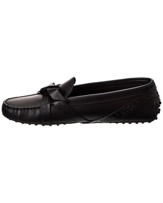 Tod's Black Gommini Leather Loafer