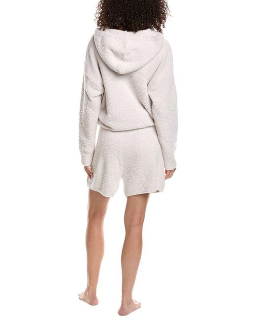 Barefoot Dreams White Eco Cozychic Hoodie Lounge Set