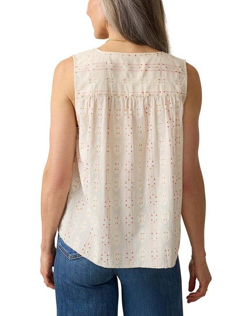 Faherty Brand Blue Skylar Top