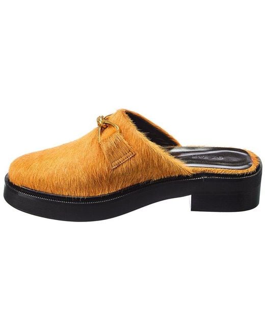 By Far Yellow Walker Haircalf Mule
