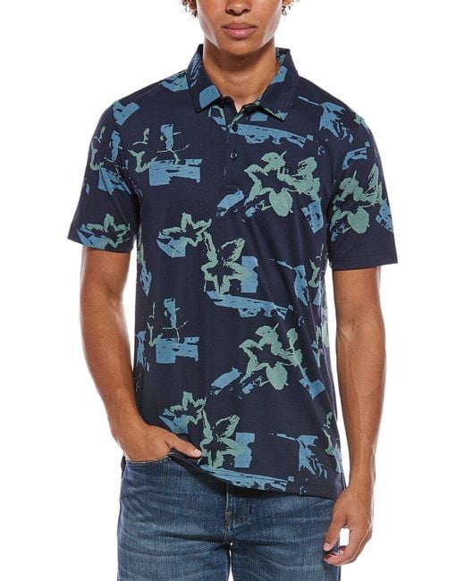 Travis Mathew Blue Favorite Hello Polo Shirt for men