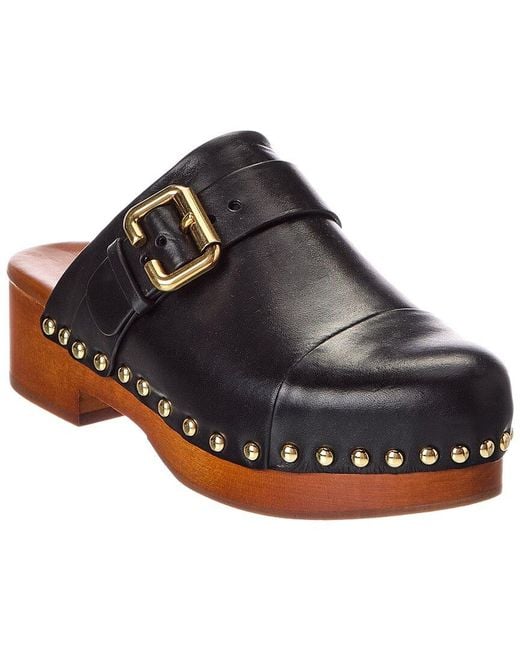 Chloé Black Jeannette Leather Clog