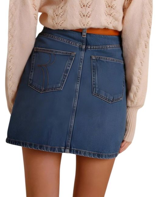 Adele Berto Blue Skirt