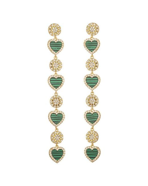 Eye Candy LA White The Luxe Collection Cz Drop Earrings