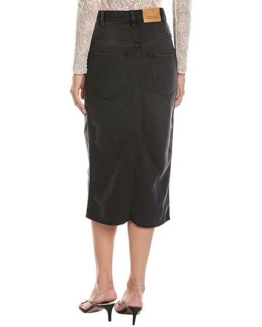 Isabel Marant Black Denim Skirt