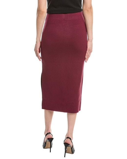 Joseph Ribkoff Red Midi Skirt
