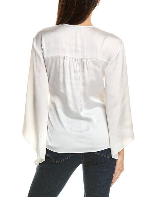 Ramy Brook White Emelia Blouse