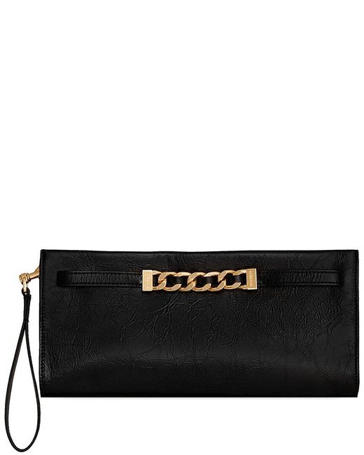 Rebecca Minkoff Black Curb Link Clutch