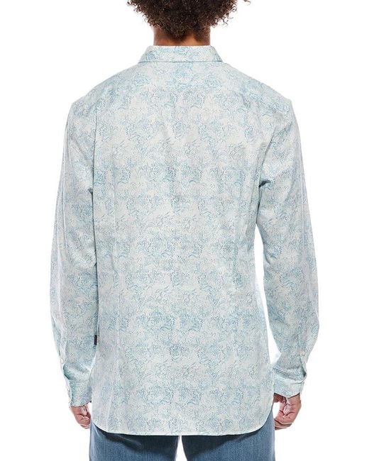 John Varvatos Blue Ross Slim Fit Sport Shirt for men