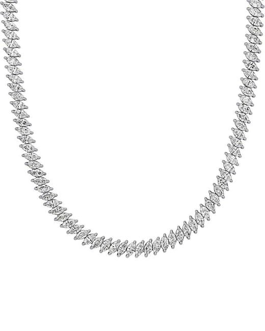 Created Forever Metallic 18K 14.61 Ct. Tw. Lab-Grown Diamond Tennis Toggle Necklace