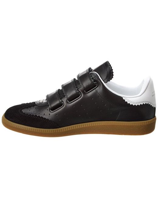 Isabel Marant Black Beth Leather Sneaker