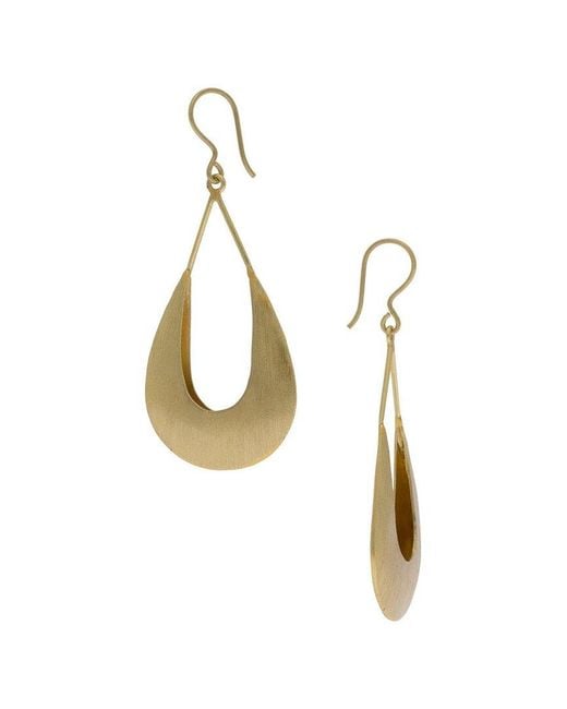 Saachi Metallic 18k Plated Virgo Earrings