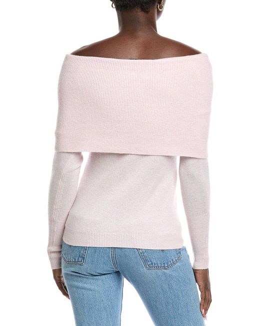 Autumn Cashmere Red Angelina Cashmere-Blend Sweater