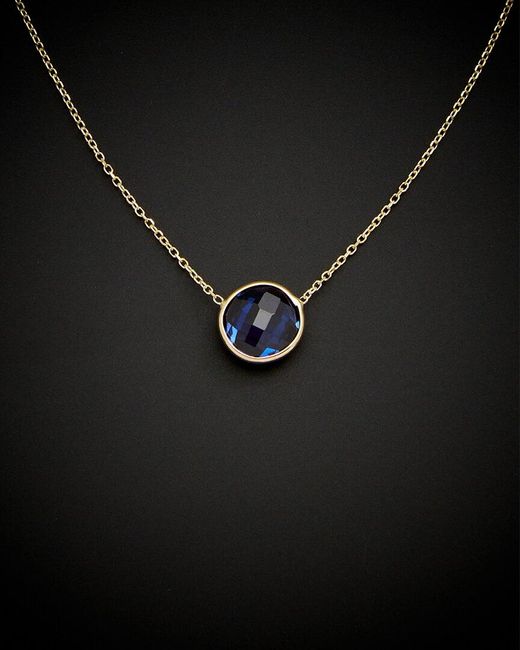 Italian Gold Black 14k Pendant Necklace
