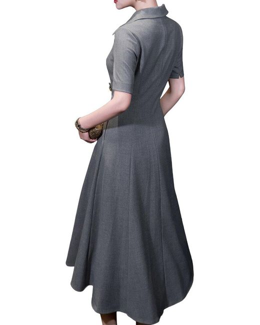 BURRYCO Gray Workwear Shirt Dress