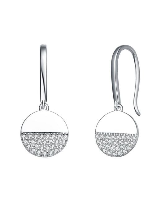 Rachel Glauber Metallic Silver Earrings