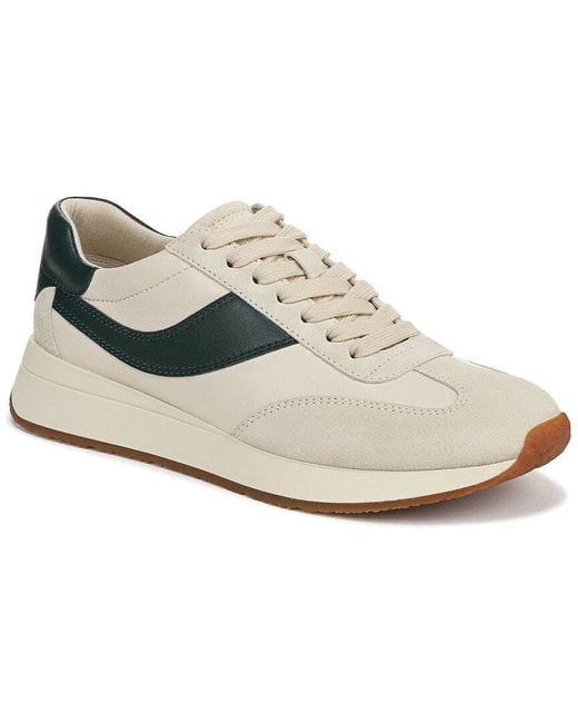 Vince White Olla Runner Leather Sneaker