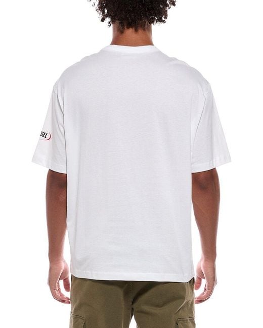 DIESEL White T-Shirt for men
