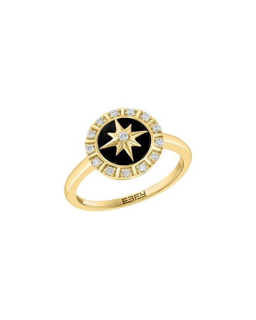 Effy Fine Jewelry Metallic 14K 0.40 Ct. Tw. Diamond Ring