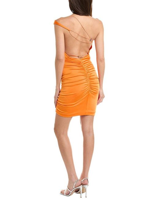 Et Ochs Orange Arya Corded Mini Dress
