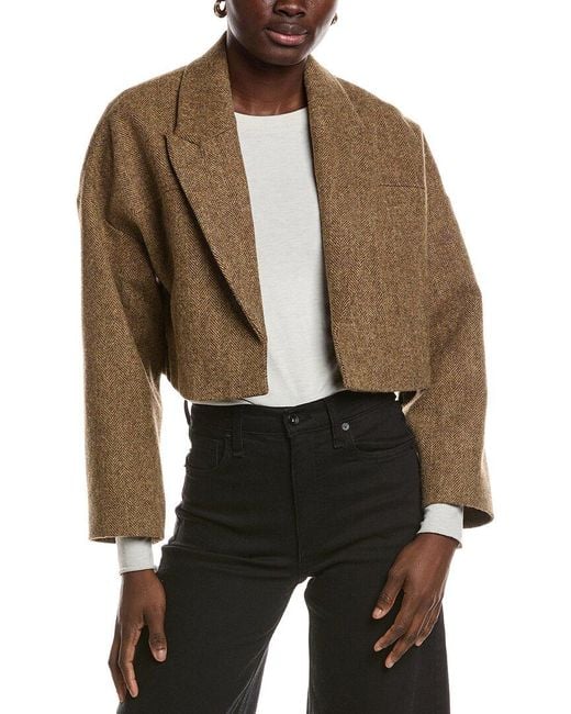 Ba&sh Brown Camala Wool Jacket