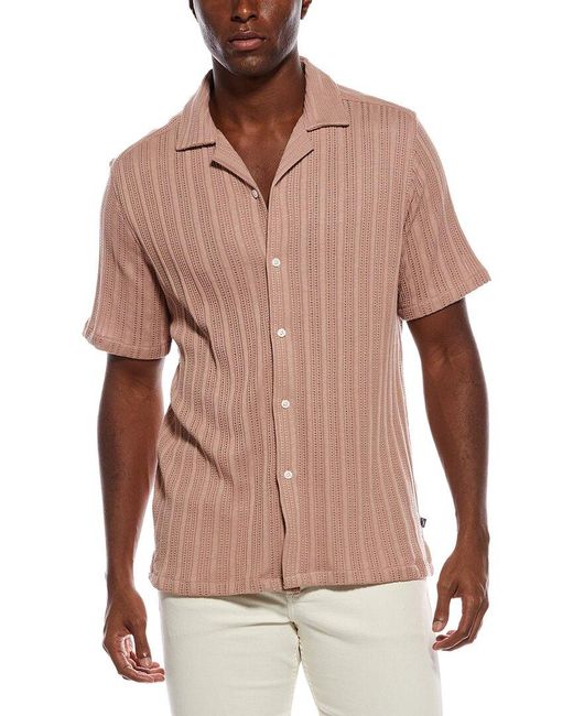 Civil Society Orange Javier Jacquard Shirt for men
