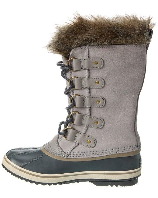 Sorel Joan Of Arctic Wp Suede Boot in Gray Lyst