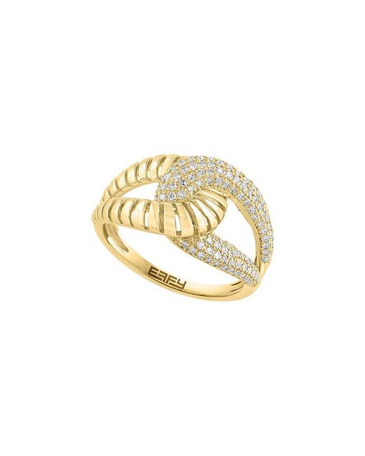 Effy Fine Jewelry Metallic 14K 0.90 Ct. Tw. Diamond & Gemstone Ring