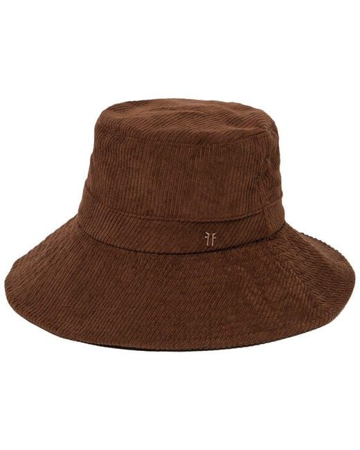 Frye Brown Corduroy Bucket Hat