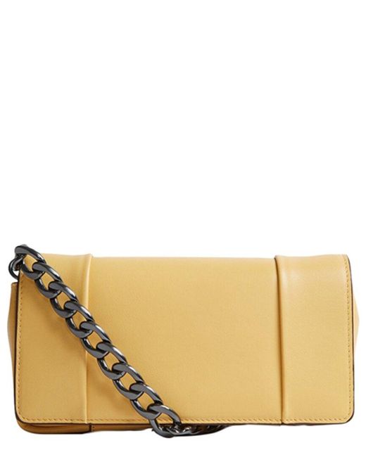 Reiss Natural Alma Leather Clutch
