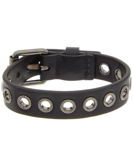 Dior Black Gioelli Leather Bracelet