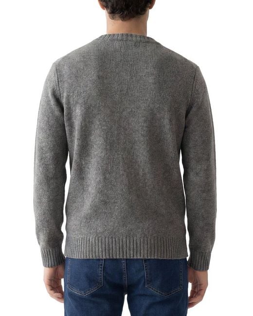 Vince Gray Wool & Cashmere-Blend Crewneck Sweater for men