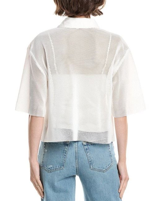 Endless Rose White Mesh Net Top