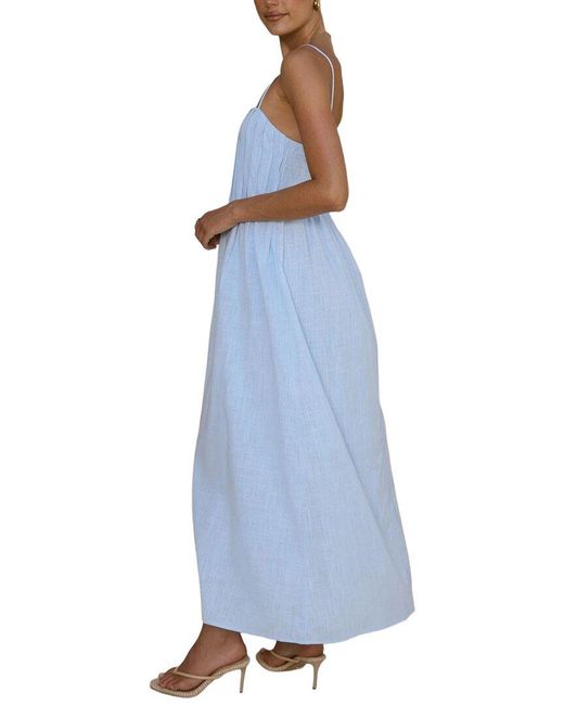 DELI S Blue Solid Maxi Dress
