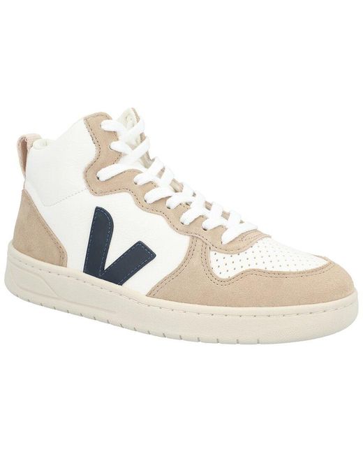 Veja White V-15 Leather Sneaker