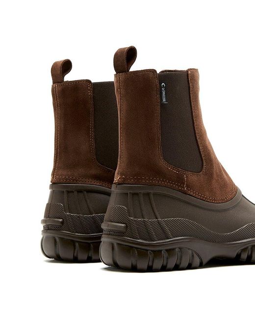 La Canadienne Brown Powder Waterproof Suede Boot