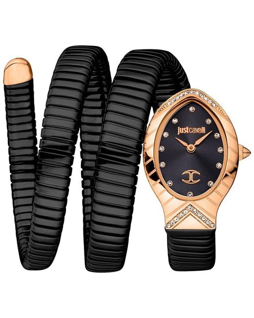 Just Cavalli Black Snake Watch