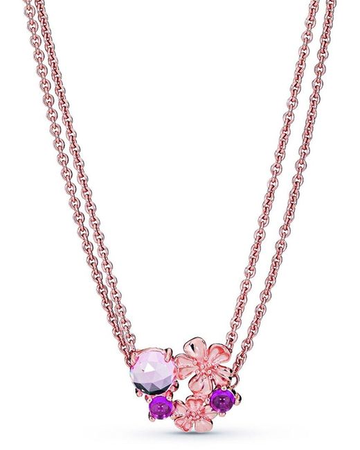 Layered heart necklace pandora deals