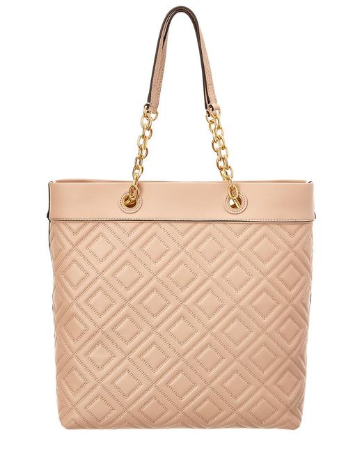 tory burch fleming leather tote