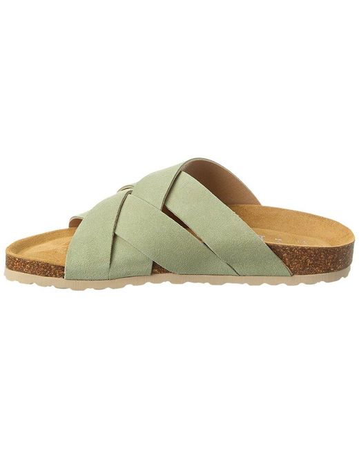 INTENTIONALLY ______ Green Mighty Suede Sandal