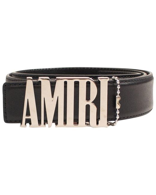 Amiri Black Core Leather Belt for men