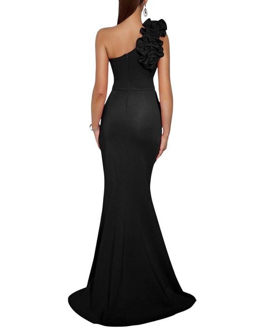 Amanda Royal Black Maxi Dress