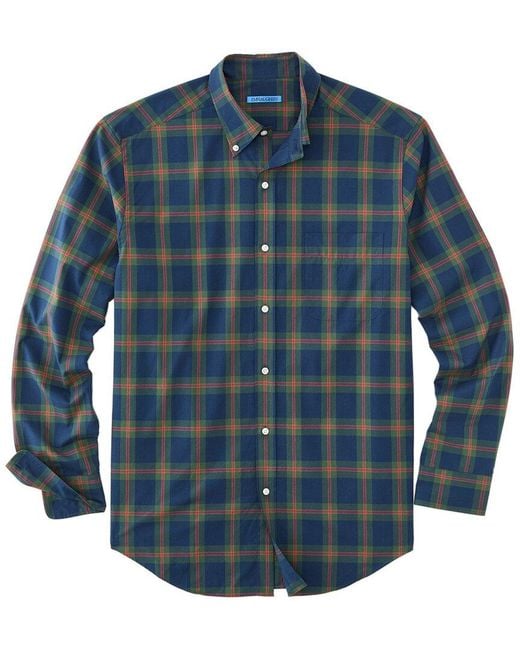J.McLaughlin Blue Collis Woven Shirt for men