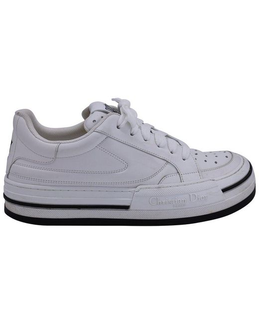 Dior Gray Leather D-Freeway Sneaker (Authentic Pre-Loved) for men