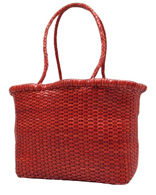 Dragon Diffusion B Weave Small Leather Tote in Red | Lyst UK